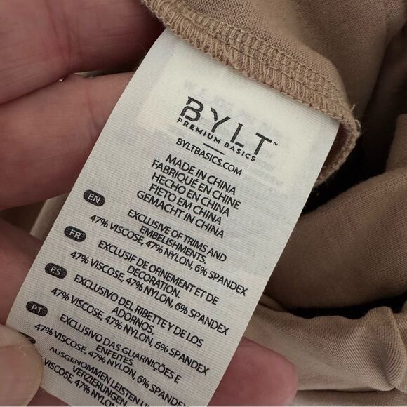 BYLT Premium Basics Women’s Elite+ Pintuck Jogger Color Dune Size Large - Picture 14 of 16